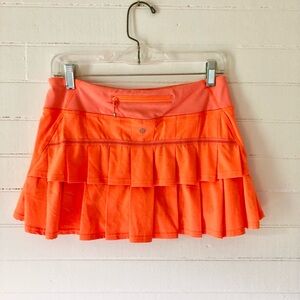Lululemon Pace Skort Skirt Orange